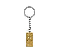 Llavero con ladrillo dorado LEGO