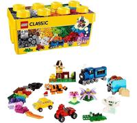 Lego La Caja de Ladrillos Creativos Mediana, de LEGO® Classic, fomenta el juego de construcción sin restricciones e invita a construir vehículos en diferentes colores.