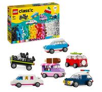 LEGO Classic Creative Vehicles, Colourful Model Cars Kit featuring a Police Car