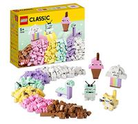 LEGO Classic Diversión Creativa: Pastel, Caja de Ladrillos de Construcción para Niños y Niñas de 5 Años, Helado, Gatito, Dinosaurio de Juguete y Más 11028