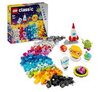 LEGO Classic Planetas Espaciales Creativos, Juguete del Sistema Solar, Juego de Construcción con Cohete Lanzadera, Regalo para Niños y Niñas de 5 Años en Adelante y Pequeños Astronautas 11037