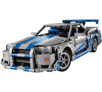 LEGO Technic Coche Nissan Skyline GT-R (R34) de 2 Fast 2 Furious - Kit de Maqueta de Coche para Adultos - Función de Derrape, Dirección, Suspensión y Motor de 6 Cilindros - Regalo para Hombres 42210