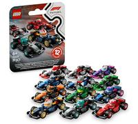 LEGO Coches de F1 Coleccionables de Juguete, 1 de 12 Miniaturas de Maqueta de Coche, Escuderías de Fórmula 1: Ferrari, Mercedes, McLaren, Red Bull, Caja Sorpresa para Niños y Niñas de 6+ Años 71049