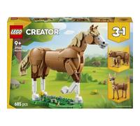 LEGO Creator 3 en 1 Caballo Noble 31166 | Juguetes para niñas de 9+ años, modelos alternativos de figuras de oso o ciervo, regalo de cumpleaños, 685 piezas