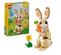 LEGO Creator 3 en 1 Lindo Conejito - Conejo de Juguete Transformable en Figura de Foca y Llama - Juego con Animales - Regalo para Niñas y Niños de 8+ Años 31162