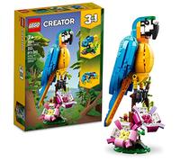 LEGO Creator 3 en 1 loro exótico a rana a pez 31136 figuras de animales, juguete de construcción, juguetes creativos para niños a partir de 7 años