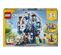 LEGO Creator 3 en 1 Noria Clásica 31389 | Juguetes para niños de 8+ años, transformable en atracción UFO o tiovivo, regalo de cumpleaños, 916 piezas