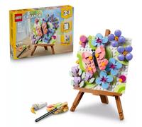 LEGO Creator 3en1 Pintura Decorativa de Arte Floral - Juguete de Construcción Transformable en Marco de Fotos y Cuadro de Flamenco - Decoración Floral - Regalo para Niñas y Niños de 8+ Años - 31390