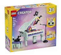 LEGO Creator 3 en 1 Piano Decor Música Conjunto Gato 31175 Tocadiscos Radio