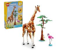 LEGO Creator 3 en 1 Safari de Animales Salvajes con Jirafa de Juguete Convertible en Figuras de Gacelas y León, Juego de Construcción y Regalo de Pascua para Niñas y Niños de 9 Años o Más 31150