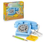 LEGO Creator 3 en 1 Teléfono Retro de Juguete con Dial Giratorio - Se Transforma en Teléfono de los 80 o 2 Móviles de los 2000 - Regalo para Niñas y Niños de 8+ Años - Decoración de Estantería 31174