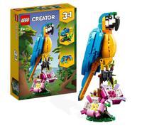 LEGO Creator 3 in 1 Exotic Parrot to Frog to Fish Animal Figures Building Toy, C