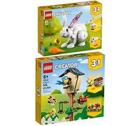 Lego Creator 31143 - Juego de 2 comederos para pájaros y conejo blanco 31133