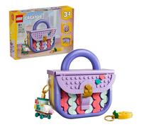 LEGO Creator 3en1 Bolso de Diseño Artístico con Compartimento - Transformable en Maleta de Juguete o Caja Almacenable - Decoración del Dormitorio - Regalo para Niñas y Niños de 8+ Años - 31391