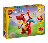 LEGO CREATOR 3EN1 - DRAGÓN ROJO, 31145, TIENDA CON LICENCIA OFICIAL, ENVIO EN 24-48 HORAS EN PENÍNSULA, JUGUETES, LADRILLOS, BRICKS, PIEZAS, BLOQUES, COLECCIONISMO, ANIMALES, FANTASÍA