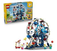 LEGO Creator 3en1 Noria Clásica de Juguete - Maqueta Transformable en Atracción UFO o Tiovivo - Decoración para la Habitación Infantil - Regalo de Cumpleaños para Niños y Niñas de 8+ Años - 31389