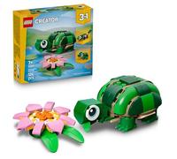 LEGO Creator 3en1 Tortuga con Flor de Nenúfar - Figuras de Animales Transformables en Rana o Camaleón de Juguete - Decoración del Escritorio - Regalo de Cumpleaños para Niñas y Niños de 7+ Años -31377