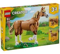 LEGO Creator 3 en 1 Caballo Noble de Juguete - Set con Animables Transformables en Oso o en Figura Articulada de Ciervo - Regalo para Niñas y Niños de 9+ Años - Decoración del Dormitorio 31166