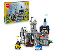LEGO Creator 3 en 1 Castillo Medieval de los Caballeros del Corcel de Juguete - Transformable en Torneo de Justas o Aldea - 6 Minifiguras y Caballos - Regalo para Niños y Niñas de 9+ Años - 31168