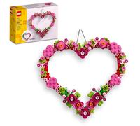 LEGO Creator Corazón Decorativo, Juguete de Construcción para Niños y Niñas de 9 Años o Más, Decoración de Dormitorio Infantil o Accesorio de Pared, Idea de Regalo para el Día de la Madre 40638