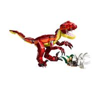 LEGO Creator 3en1 Feroz Dinosaurio - Figuras de Dinosaurios Transformables en Velocirraptor, Stegosaurus o Pterosaurio - Regalo de Cumpleaños para Niñas y Niños de 8+ Años - 31379