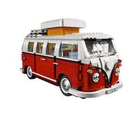 LEGO Creator Expert-Furgoneta Volkswagen T1, Juguete de construcción de Camper Van Blanca y roja (10220)