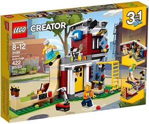LEGO Creator - Parque de Patinaje Modular, Juguete 3 en 1 Creativo de Construcción con 2 Minifiguras para Recrear Aventuras y Construir Diferentes Escenarios (31081)