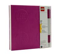 LEGO Cuaderno con Bolígrafo de Gel (violeta)