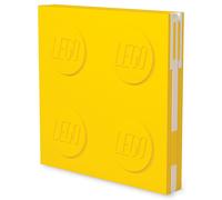LEGO Cuaderno con Cierre y Bolígrafo de Gel (Amarillo)