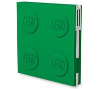 LEGO Cuaderno con Cierre y Bolígrafo de Gel (Verde)