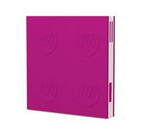 LEGO Cuaderno con Cierre y Bolígrafo de Gel (Violeta)