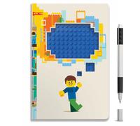 LEGO Cuaderno Reciclable con Bolígrafo de Gel (Pensamientos)
