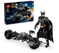 LEGO DC Batman Figura para Construir: Batman y Moto Bat-Pod de Juguete, Figuras de Superhéroes de la Película El Caballero Oscuro, Regalo para Niños y Niñas de 12 Años o Más 76273