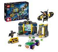 LEGO DC Batman Batcueva con Batman, Batgirl y The Joker, Coche de Juguete de Construcción de Superhéroe, Regalo de para Niños y Niñas de 4 Años o Más Fans de los Superhéroes, Minifiguras 76272