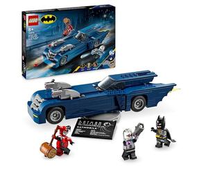 LEGO DC Batman Batman con Batmóvil vs. Harley Quinn y Mr. Freeze, Coche de Juguete de la Serie para Televisión y Minifiguras, Regalo para Niños y Niñas de 8 Años o Más 76274