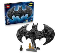 LEGO DC Logotipo de Batman - Juguete de Superhéroes con 2 Minifiguras Coleccionables - Maqueta 3D y Decoración de Pared - Regalo para Niños y Adolescentes de 12+ Años Fans de Las Películas 76330