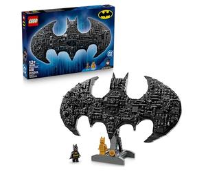 LEGO DC Logotipo de Batman - Juguete de Superhéroes con 2 Minifiguras Coleccionables - Maqueta 3D y Decoración de Pared - Regalo para Niños y Adolescentes de 12+ Años Fans de Las Películas 76330