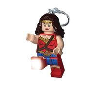 Lego DC Superhéroes - Llavero de Linterna LED de Wonder Woman para Fans de DC - Juguete Divertido para niños - Figura de 76 mm (KE117H) - Incluye 2 Pilas CR2025.