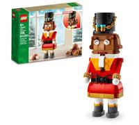 LEGO Decoración navideña de cascanueces, juguetes de construcción para niños, niños y niñas, a partir de 8 años, decoraciones de cascanueces para el hogar, ideas de regalo para Navidad, brazos y boca