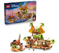 LEGO | Disney Vaiana 2 Barcaza de los Kakamora - Barco de Juguete con Tesoro Para Niñas y Niños de 7+ Años - Mini Muñeca de Vaiana y Figura de Maui - Regalo de Cumpleaños Coleccionable para Fans 43258