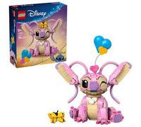 LEGO | Disney Ángela - Juguete de Construcción en Ladrillo de Lilo y Stitch - Figura Articulada de Amiga Rosa de Stitch - 3 Globos de Corazón y Mariposa - Regalo para Niñas y Niños de 9+ Años 43257