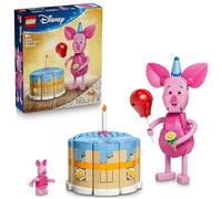 LEGO Disney Cumpleaños de Piglet 43305 | Juguetes para niñas de 9+ años, figura animal, tarta y minifigura, regalo de cumpleaños de Winnie The Pooh, 544 piezas