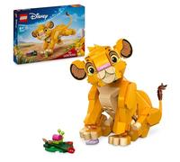 LEGO | Disney El Rey León: Simba Cachorro Juguete Infantil de Construcción, Idea de Regalo para Niñas y Niños de 6 Años o Más, Maqueta Articulada, Decoración del Dormitorio y Estantería 43243