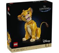 LEGO | Disney El Rey León: Simba Joven Maqueta para Adultos, Regalo para Mujeres y Hombres, Figura de Animal Coleccionable, Actividad Creativa, Decoración para el Hogar y Oficina 43247