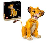 LEGO | Disney El Rey León: Simba Joven Maqueta para Adultos, Regalo para Mujeres y Hombres, Figura de Animal Coleccionable, Actividad Creativa, Decoración para el Hogar y Oficina 43247