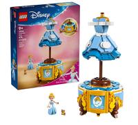 LEGO ǀ Disney Princess Traje de Cenicienta con Mini Muñeca, Juguete de Construcción con Vestido de Princesa y Figura Animal de Gus, Regalo Creativo para Niñas y Niños de 9+ Años Fans de la Moda 43266
