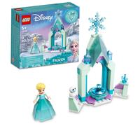 LEGO Disney Elsa's Castle Courtyard 43199 Juego de construcci n Disney Frozen Ice Castle con figura de mu eca mini de la princesa Elsa Juego de j