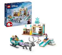 LEGO | Disney Frozen Aventura en Trineo de Anna Juguete de Construcción de Princesas para Niñas de 4 Años o Más, Figura de Animal Reno Sven y Establo con 2 Mini Muñecos Inc. Kristoff y Olaf 43256