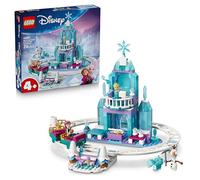 LEGO | Disney Frozen Castillo de Hielo de Elsa y Aventura en la Nieve de Juguete - Mini Muñecas de Elsa y Anna, Muñeco de Olaf, Vías de Tren y Vagones - Regalo para Niñas de 4+ Años - 43281