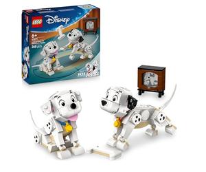 LEGO Disney Lucky y Penny: Cachorros de 101 Dálmatas 43271 | Juguetes para niñas de 6+ años, figuras articuladas de perros con cabeza y patas móviles, regalo de cumpleaños, 268 piezas